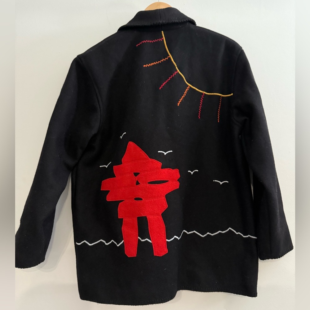 Vintage Ivalu Inuit Felted Wool Jacket